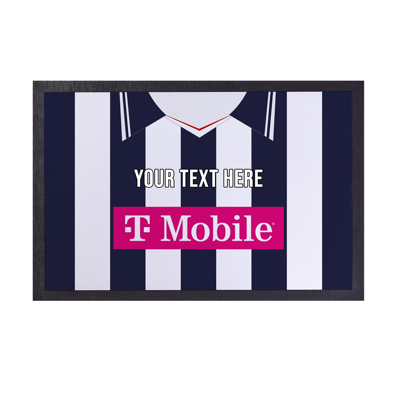 West Brom 2007 Home Shirt - Personalised Retro Door Mat - 60cm x 40cm