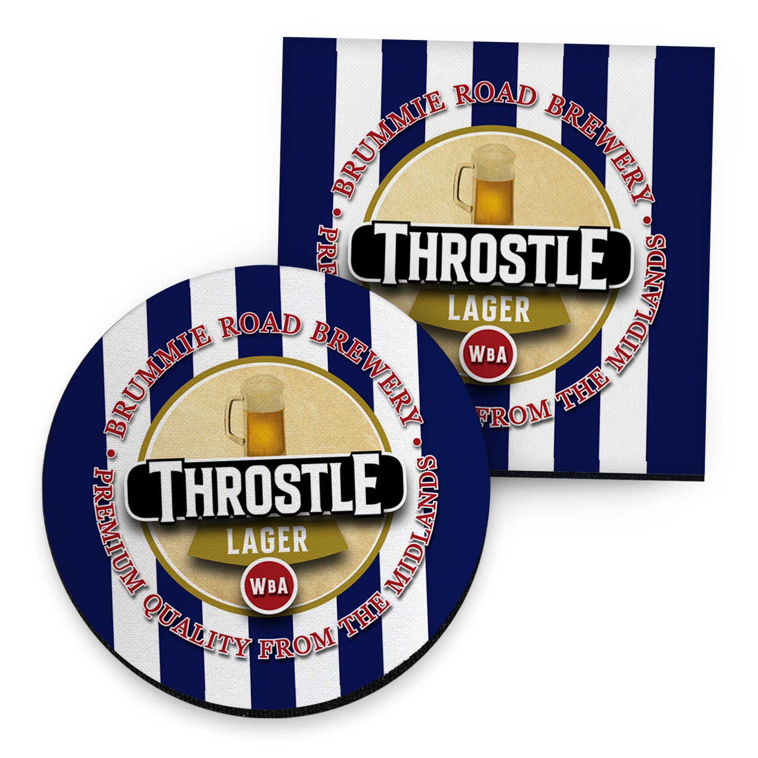 West Brom Throstle - Football Coaster - Square Or Circle