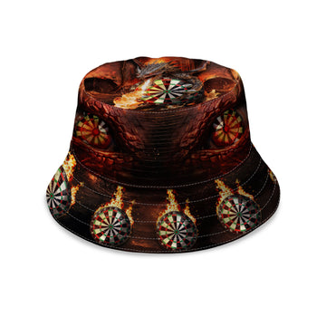 Darts Dragon Pattern - Bucket Hat