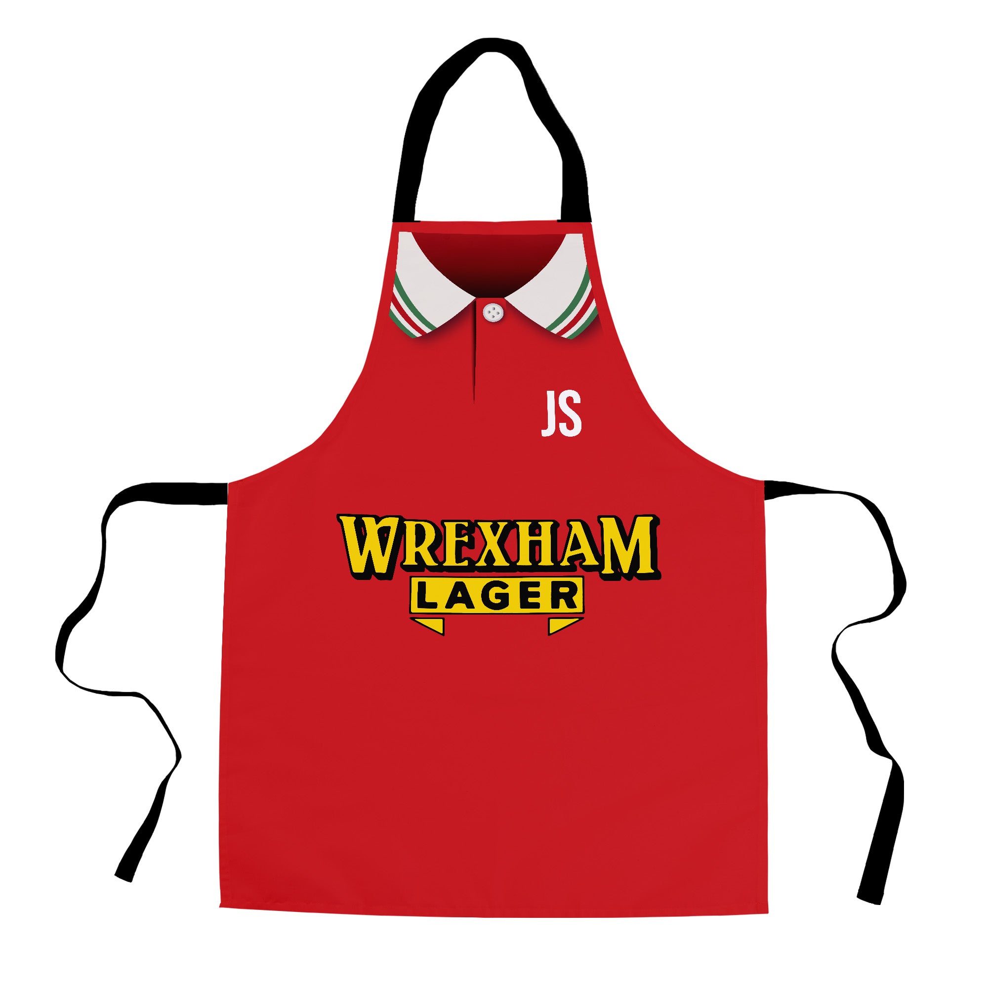 Wrexham 1997 Home Shirt - Personalised Retro Football Novelty Water-Resistant, Lazer Cut (no fraying) Light Weight Adults Apron