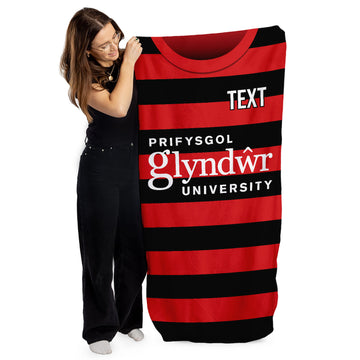 Wrexham 2014 Home Shirt - Personalised Lightweight, Microfibre Retro Beach Towel - 150cm x 75cm