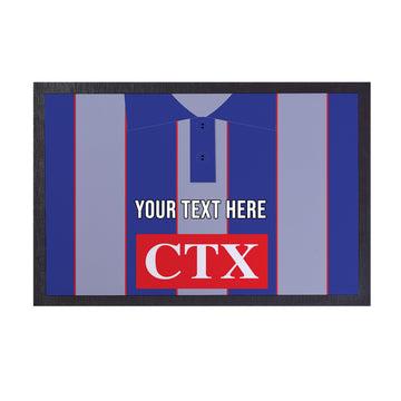 The Hornets 1998 Away Shirt - Personalised Retro Door Mat - 60cm x 40cm