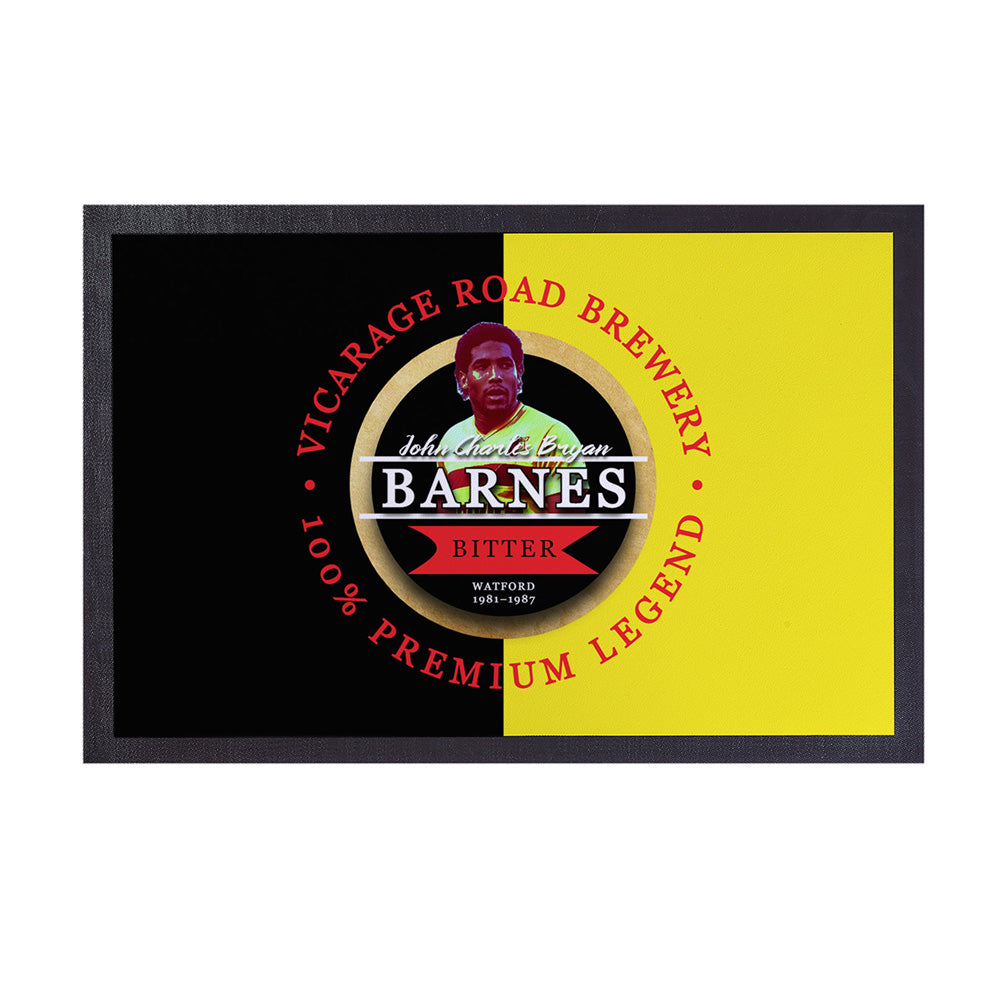 The Hornets John Barnes   - Football Legends - Door Mat -60cm X 40cm