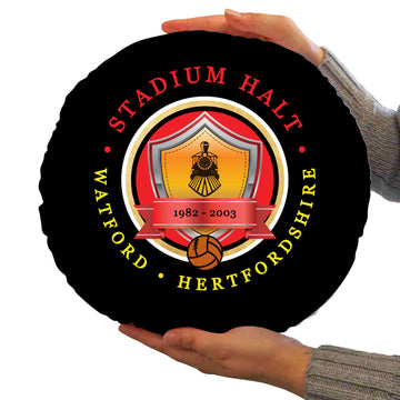 The Hornets Stadium Halt - Football Legends - Circle Cushion 14