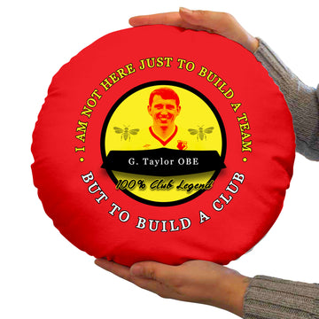 The Hornets Taylor - Football Legends - Circle Cushion 14