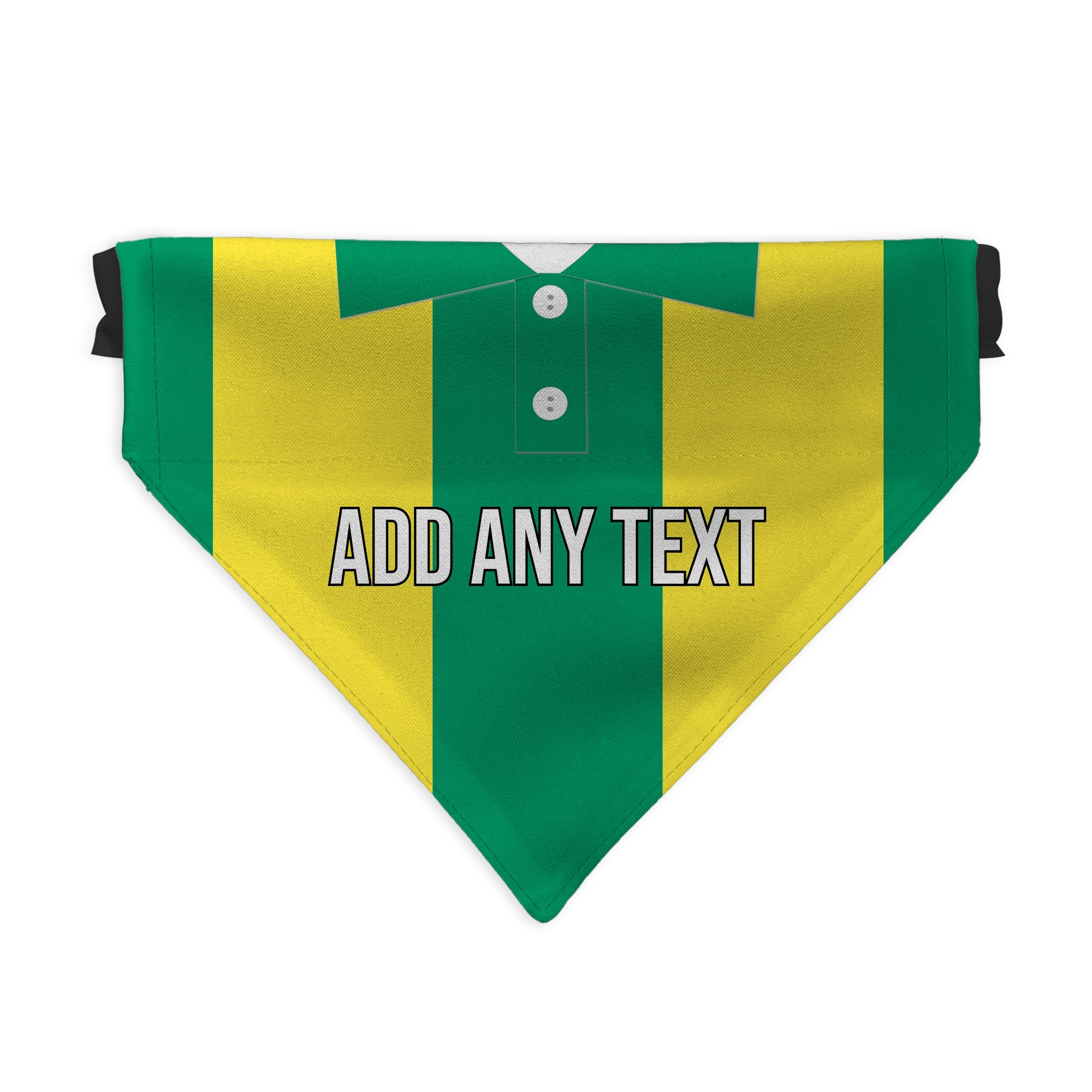 West Bromwich 1978 Away Shirt - Personalised Pet Bandana - 4 Sizes