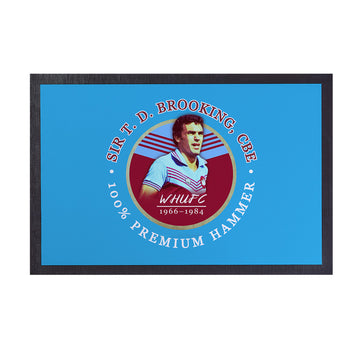 Bubbles United Brooking  - Football Legends - Door Mat -60cm X 40cm