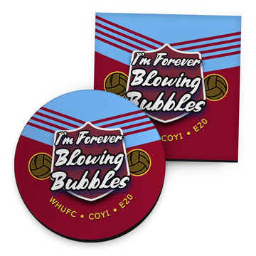 West Ham Bubbles - Football Coaster - Square Or Circle