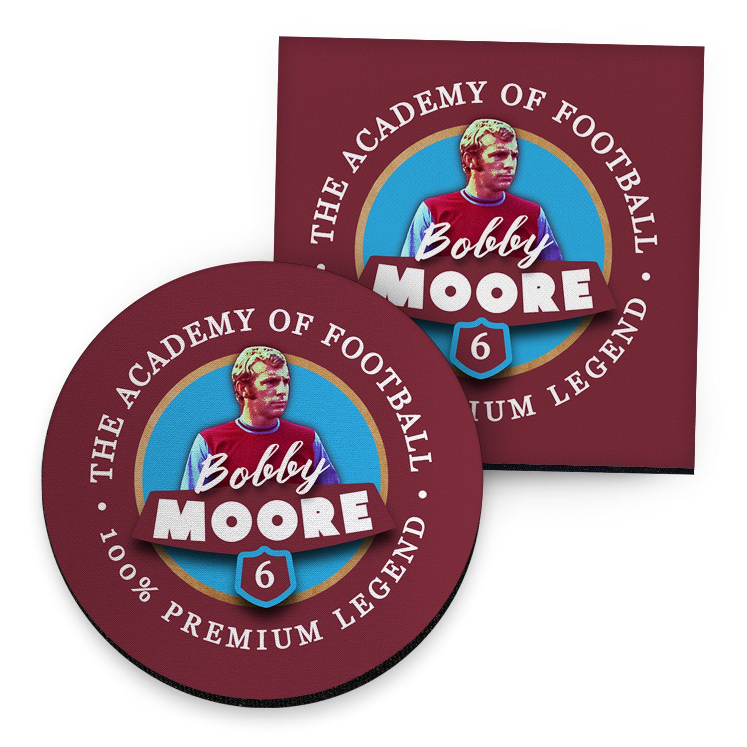 Bubbles United Moore - Football Coaster - Square Or Circle