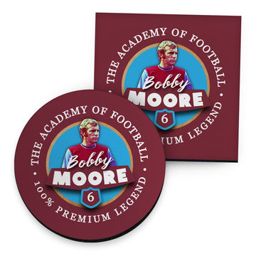 West Ham Moore - Football Coaster - Square Or Circle