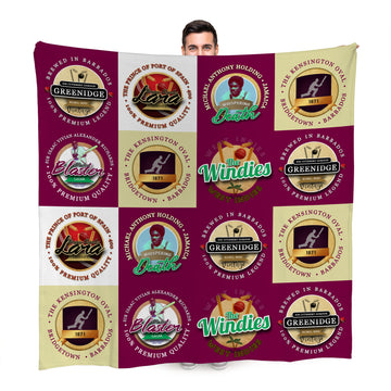 West Indies Greenidge Cricket - Legend Collection - Fleece Blanket 150cm X 150cm