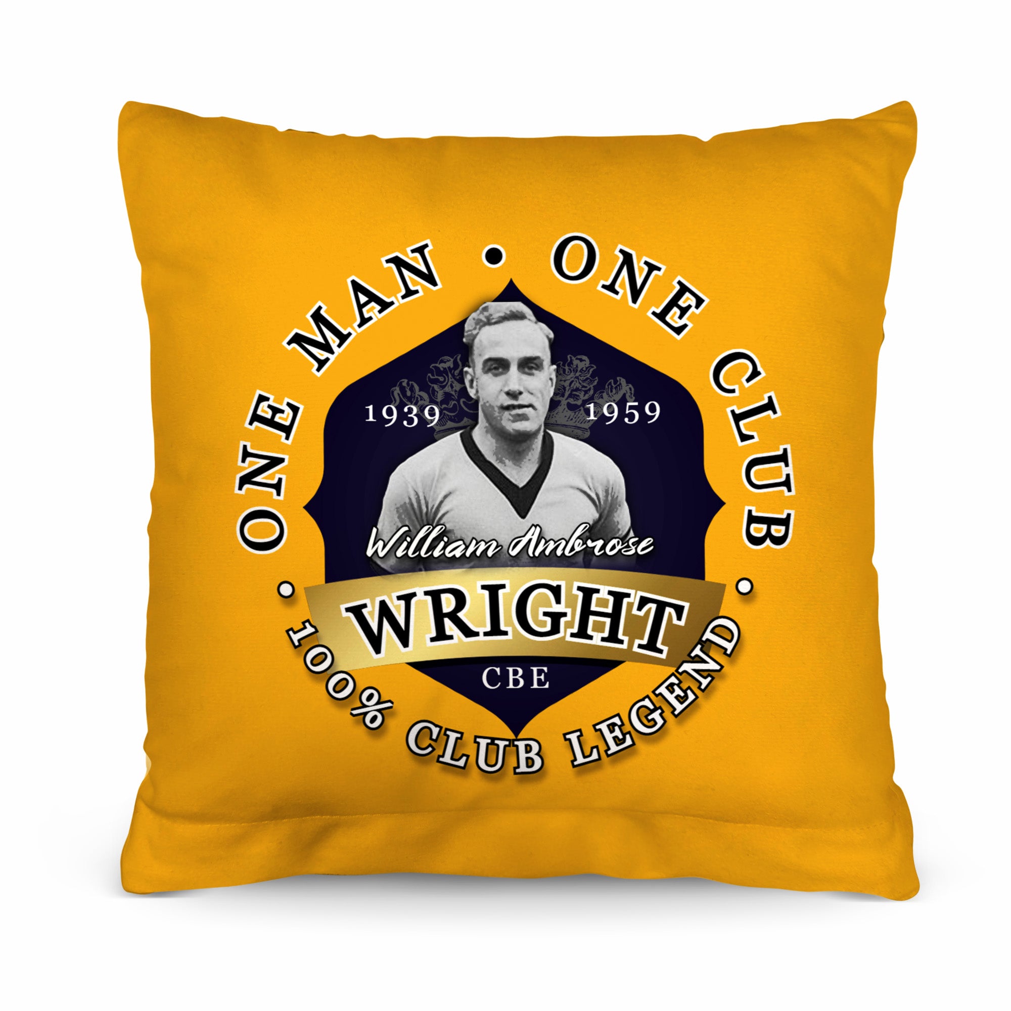 Wolverhampton Billy Wright - Football Legends - Cushion 10"