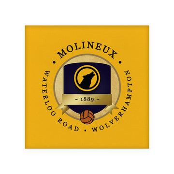 Wolverhampton Molineux - Football Coaster - Square Or Circle