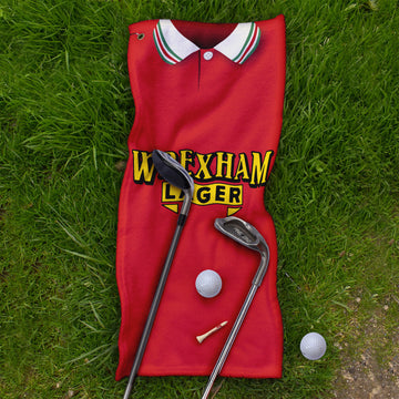 Wrexham 1997 Home Shirt - Retro Lightweight, Microfibre Golf Towel