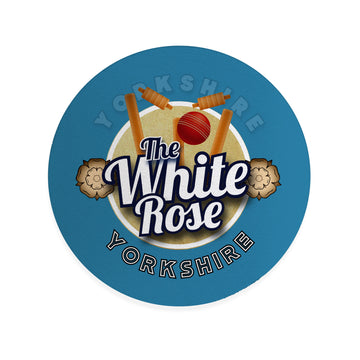 Yorkshire Rose  - Cricket Coaster - Circle or Square