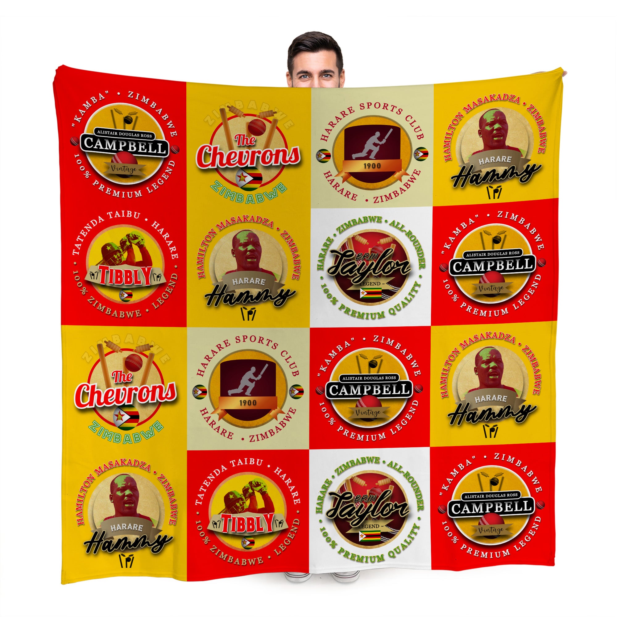 Zimbabwe Campbell Cricket - Legend Collection - Fleece Blanket 150cm X 150cm