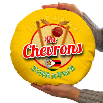 Zimbabwe Chevrons  - Legend Collection - Circle Cushion 14"