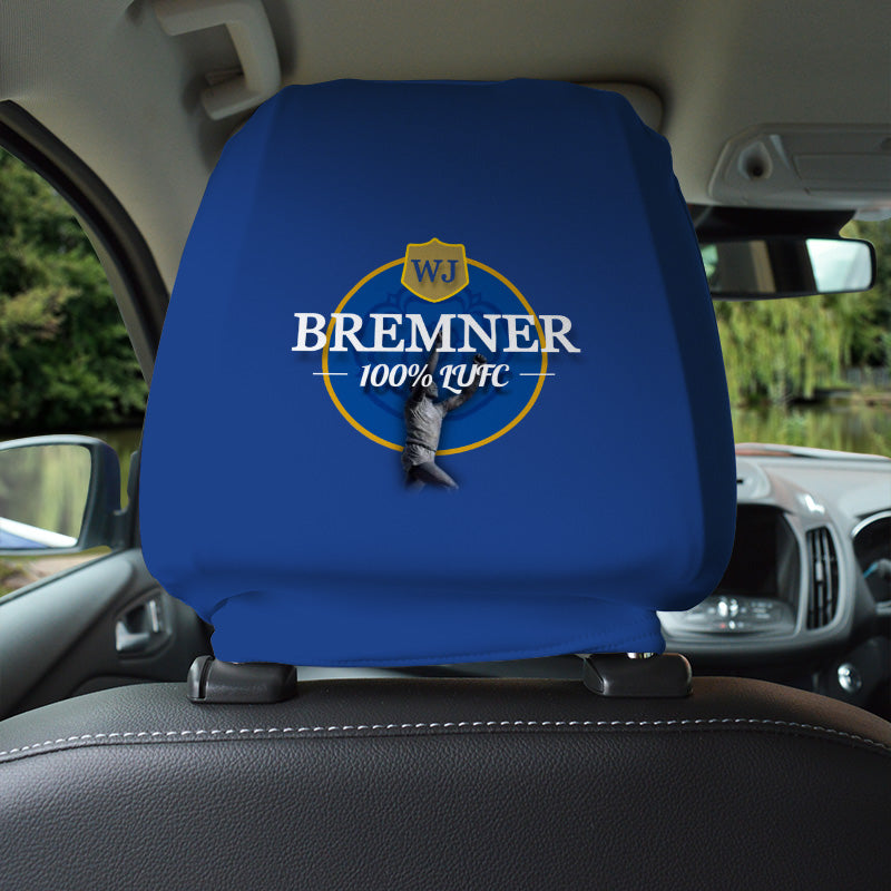 Leeds WJ Bremner- Football Legends - Headrest Cover