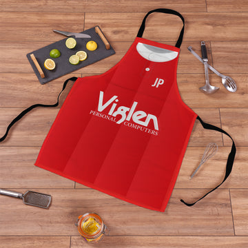 The Addicks 1996 Home Shirt - Personalised Retro Football Adults Apron