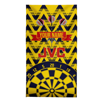 Darts The Gooners - 1992 Away - Personalised Lightweight, Microfibre Retro Beach Towel - 150cm x 75cm