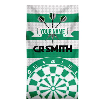 Darts - The Celtic - 1988 Home - Personalised Lightweight, Microfibre Retro Beach Towel - 150cm x 75cm