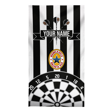 Darts Newcastle - 1996 Home - Personalised Lightweight, Microfibre Retro Beach Towel - 150cm x 75cm