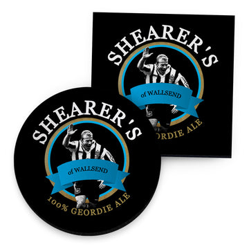 Newcastle Alan Shearer - Football Coaster - Square Or Circle