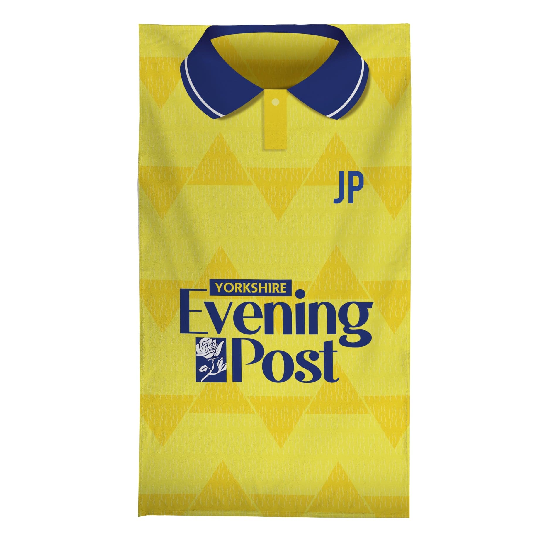 LUFC - 1992 Away Shirt - Personalised Retro Beach Towel - 150cm x 75cm