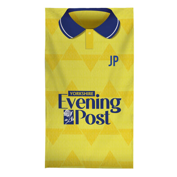 Leeds - 1992 Away Shirt - Personalised Retro Lightweight, Microfibre Beach Towel - 150cm x 75cm