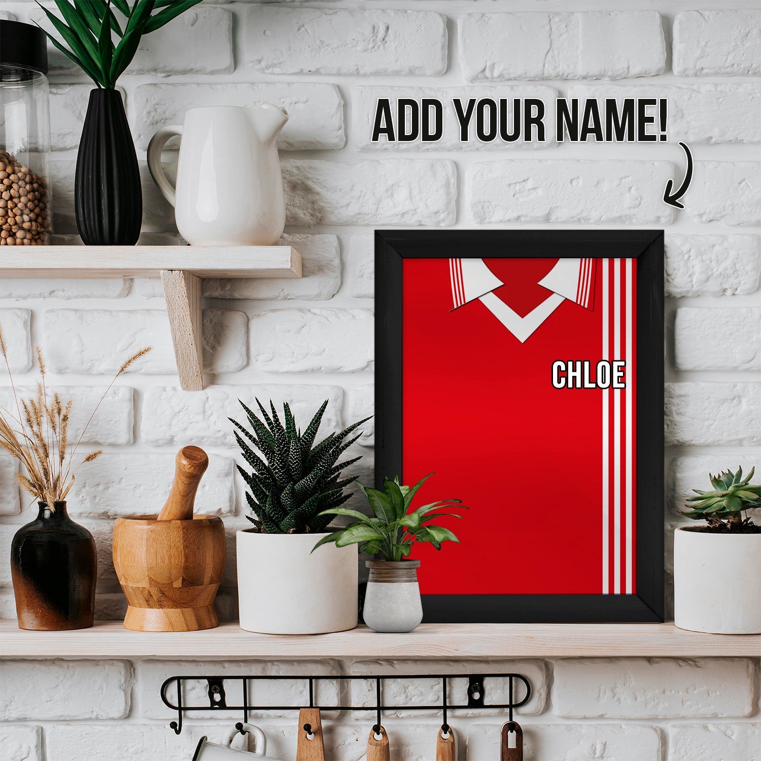 Aberdeen Home 1976 Shirt - A4 Personalised Metal Sign Plaque