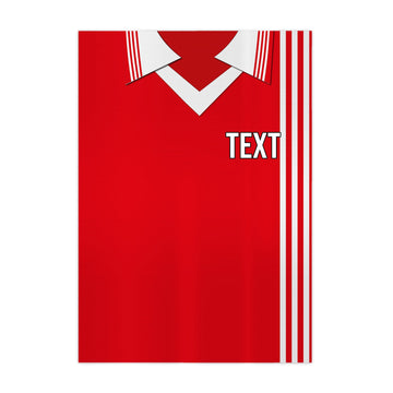 Aberdeen Home 1976 Shirt - A4 Personalised Metal Sign Plaque - Frame Options Available