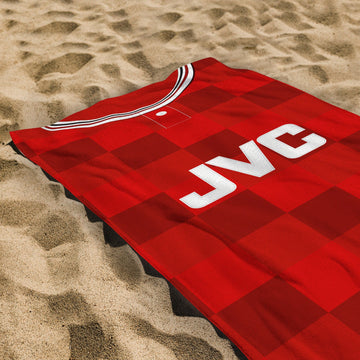 Aberdeen 1987 Home Shirt - Personalised Lightweight, Microfibre Retro Beach Towel - 150cm x 75cm