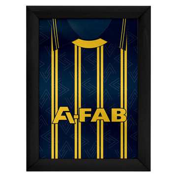 Aberdeen Away 1993 Shirt - A4 Personalised Metal Sign Plaque - Frame Options Available