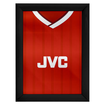 Personalised The Gooners Retro 1988 Home Shirt - A4 Metal Sign Plaque - Frame Options Available