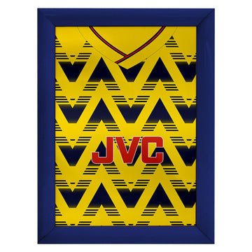 Personalised The Gooners Retro 1992 Away Shirt - A4 Metal Sign Plaque - Frame Options Available