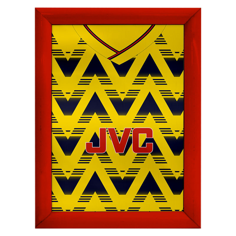 Personalised Arsenal 1992 Away Shirt - A4 Metal Sign Plaque