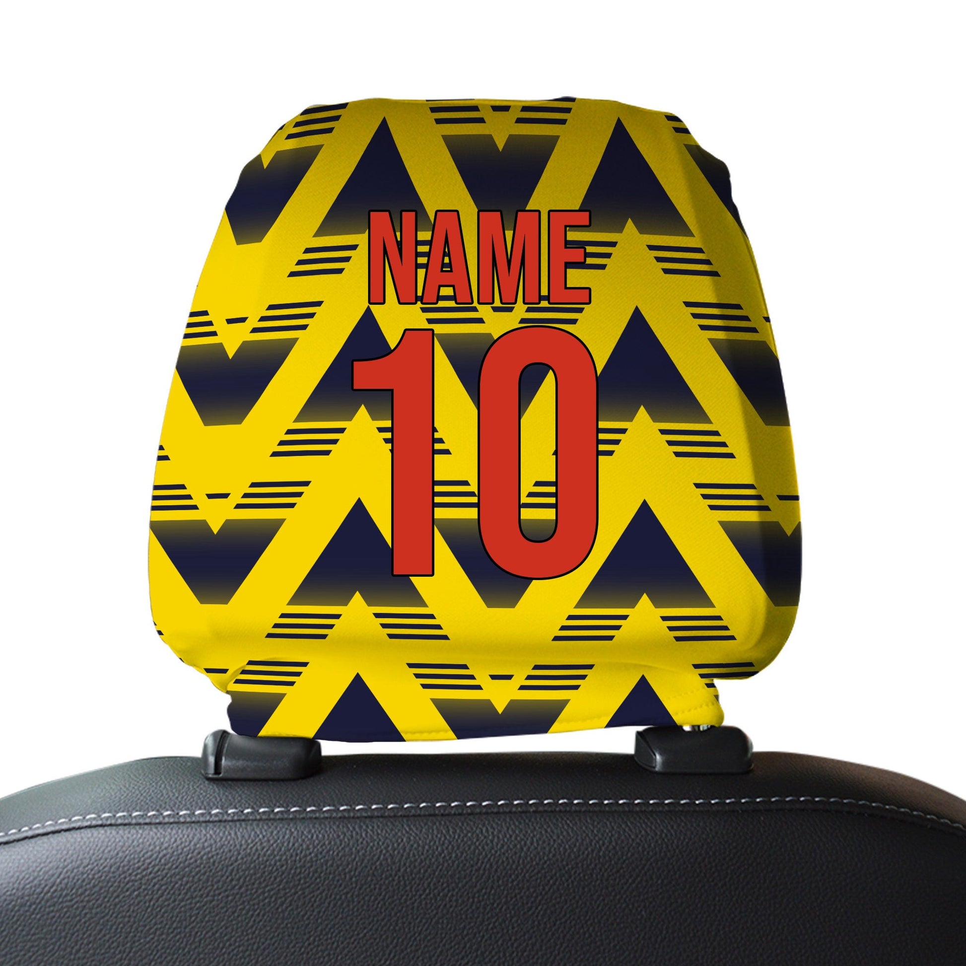 Arsenal 1992 Away - Retro Football Shirt - Pack of 2 - Car Seat Headrest Covers