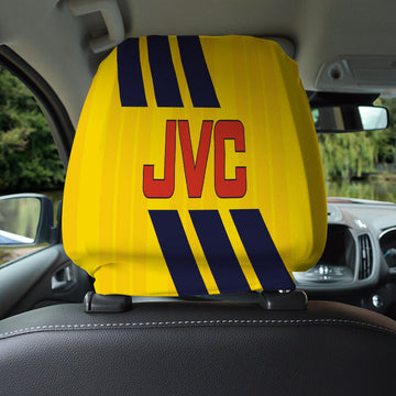 Arsenal 1993 Away - Retro Football Shirt - Pack of 2 - Car Seat Headrest Covers