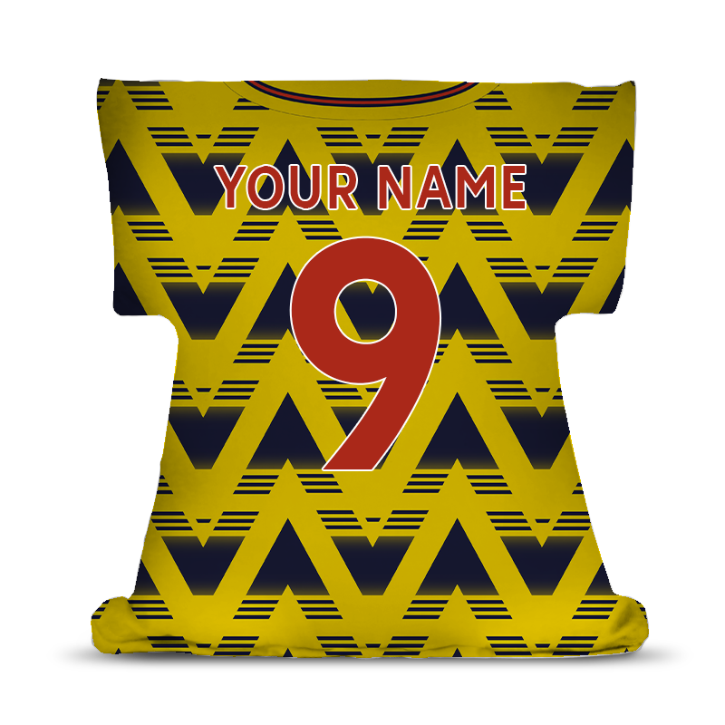 Arsenal Retro Football Kit - Shirt Shaped Cushion - Personalised Gifts