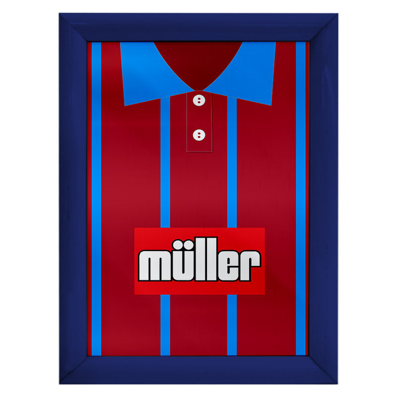 Personalised Aston Villa - 1993 Home Shirt - A4 Metal Sign Plaque