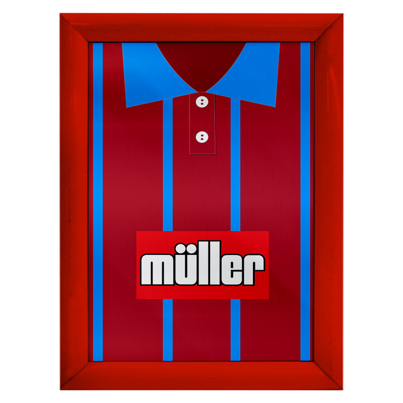 Personalised Aston Villa - 1993 Home Shirt - A4 Metal Sign Plaque