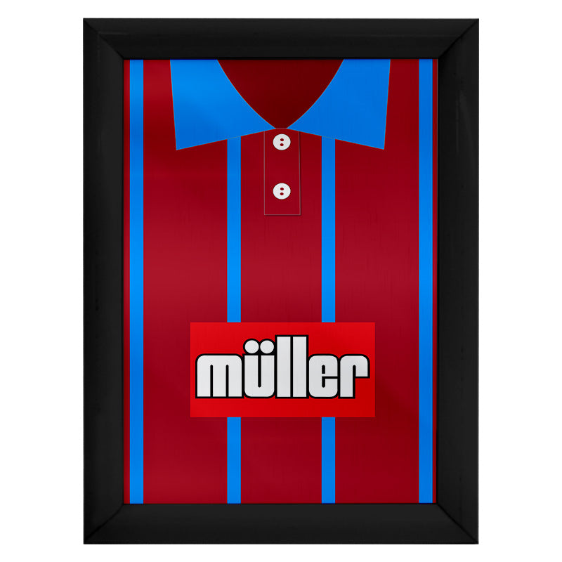 Personalised Aston Villa - 1993 Home Shirt - A4 Metal Sign Plaque