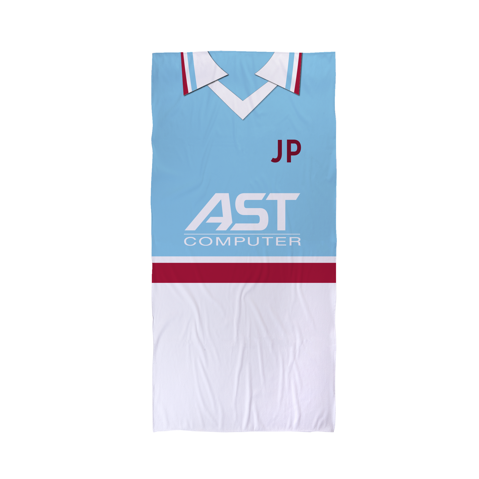 Aston Villa - 1998 - Away Shirt - Personalised Vintage Beach Towel