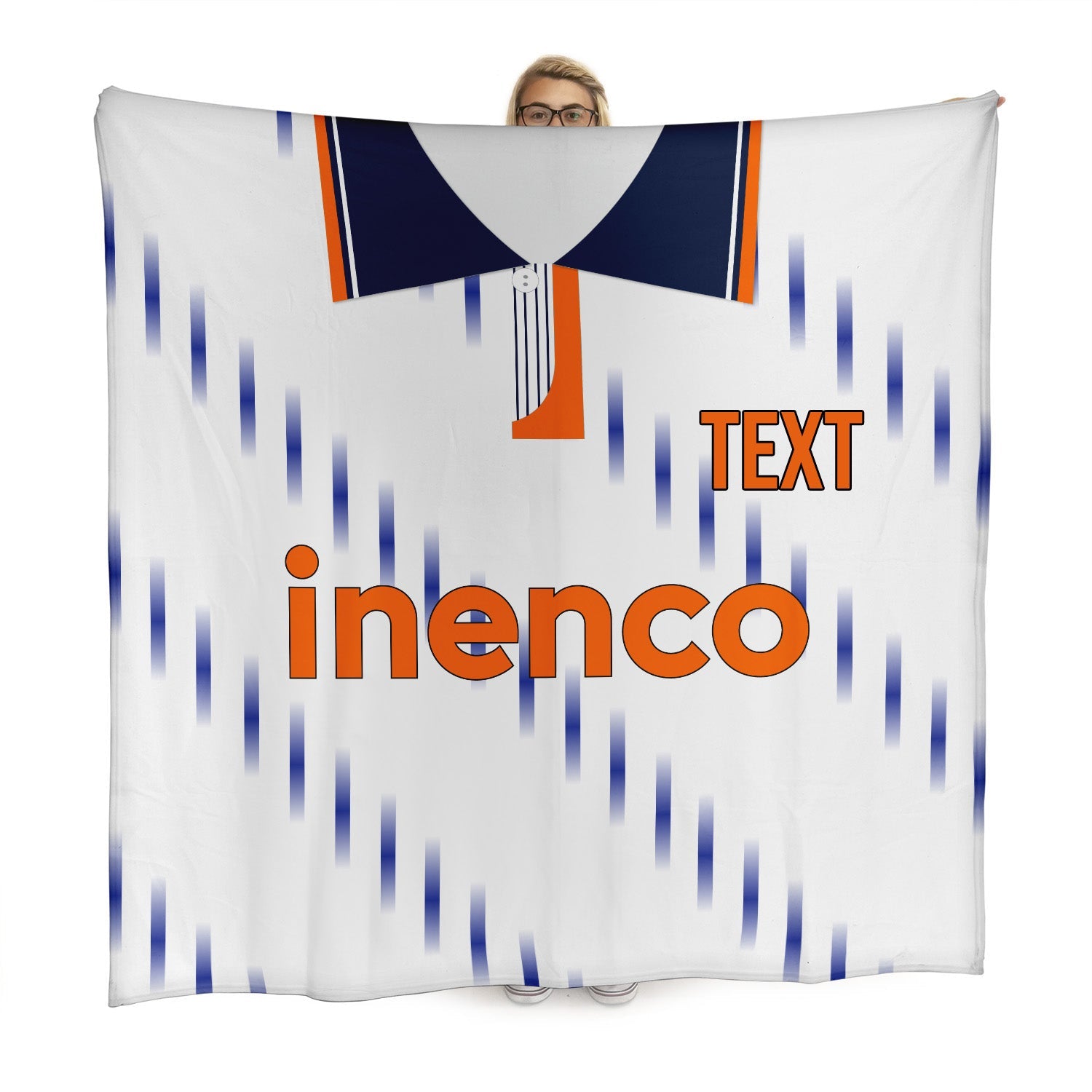 Blackpool - 1991 Away Shirt - Personalised Retro Fleece Blanket