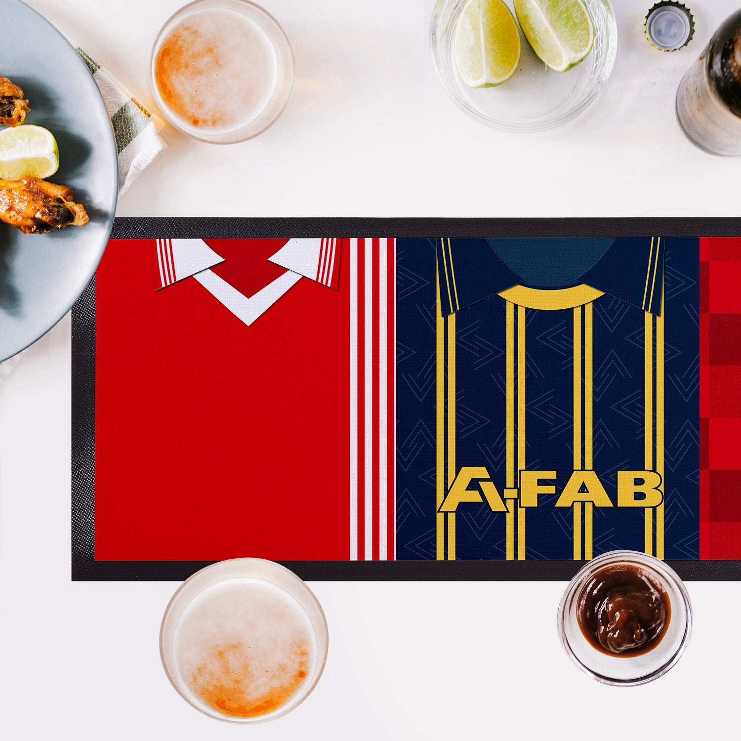 Aberdeen Retro Football Shirts - Personalised Bar Runner