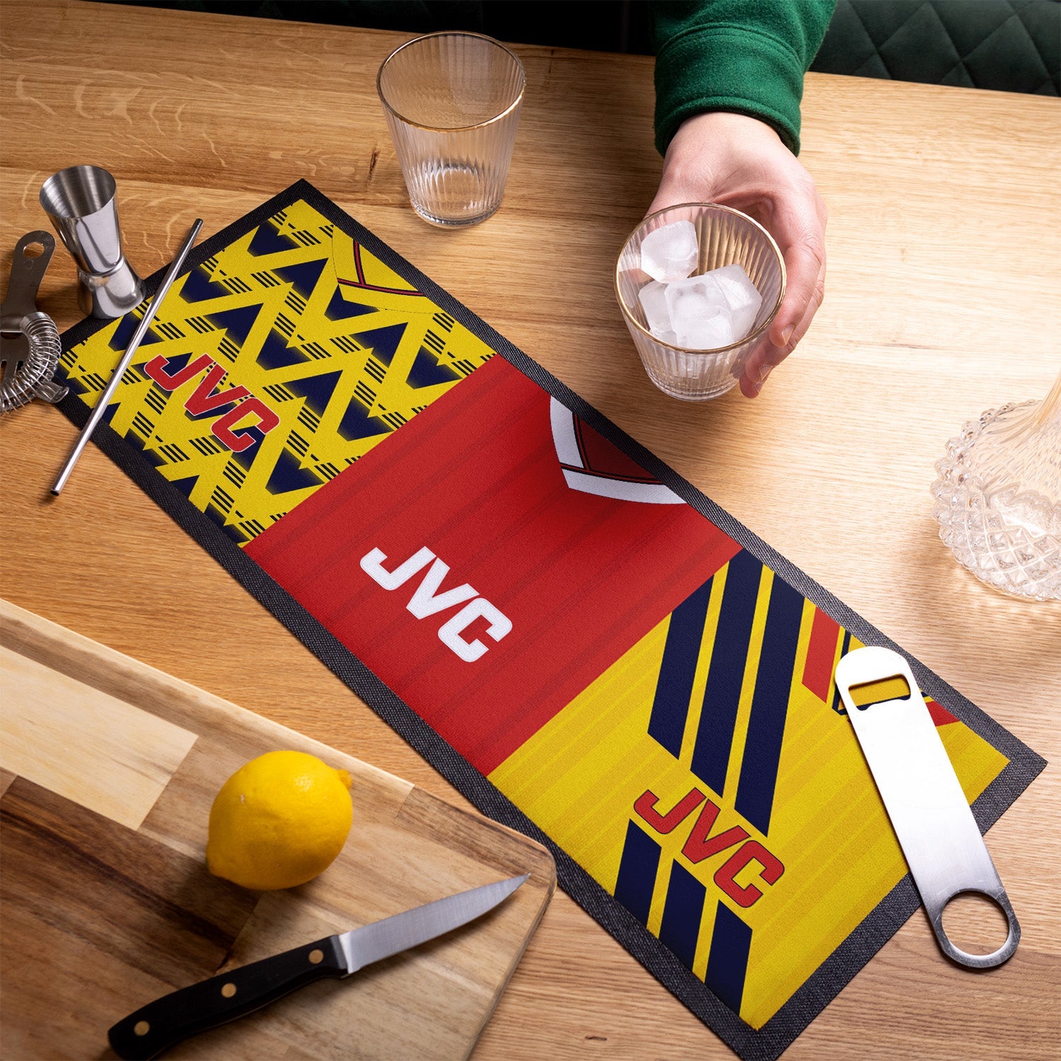 Personalised Arsenal Retro Football Shirts - Bar Runner