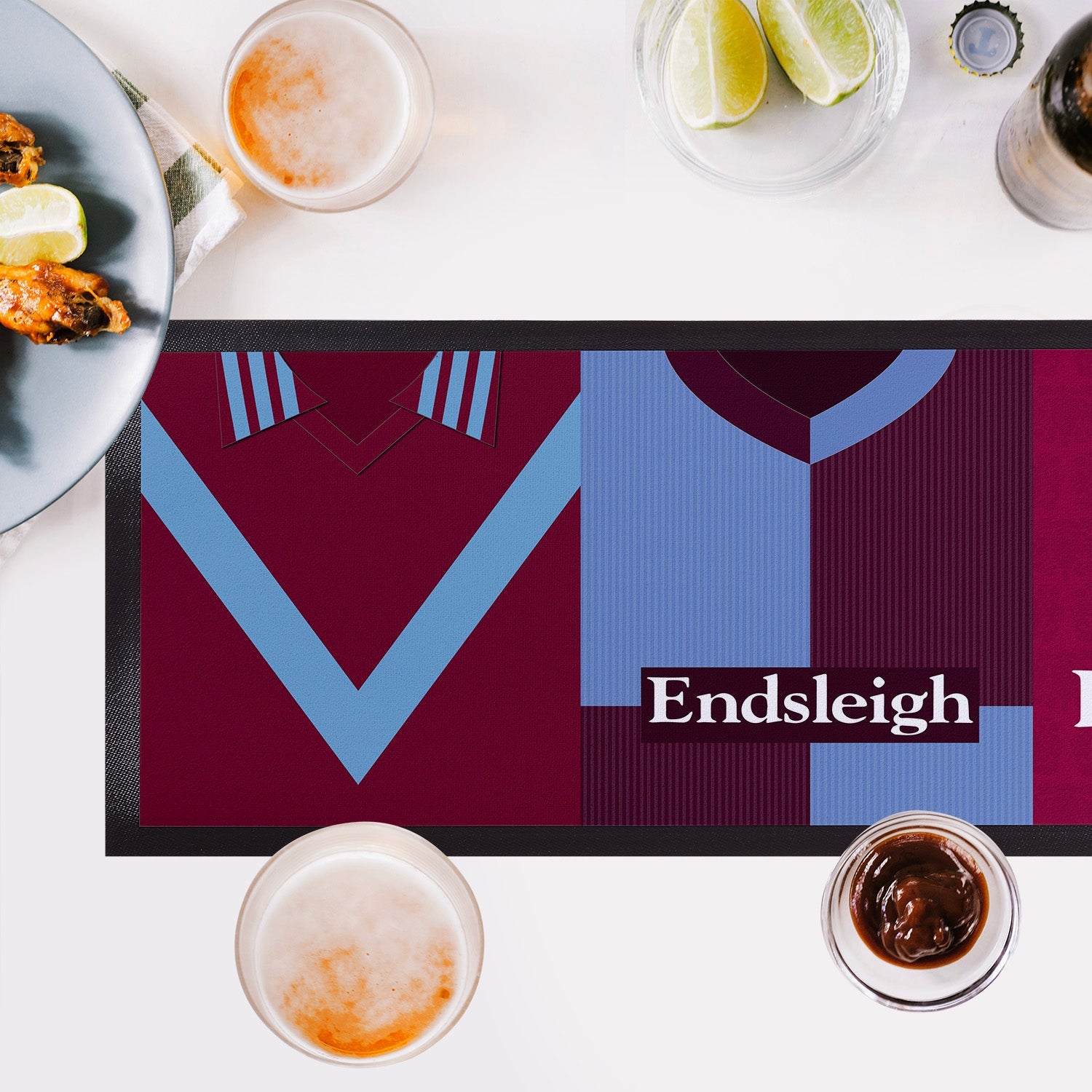 Personalised Burnley Retro Football Shirts - Bar Runner