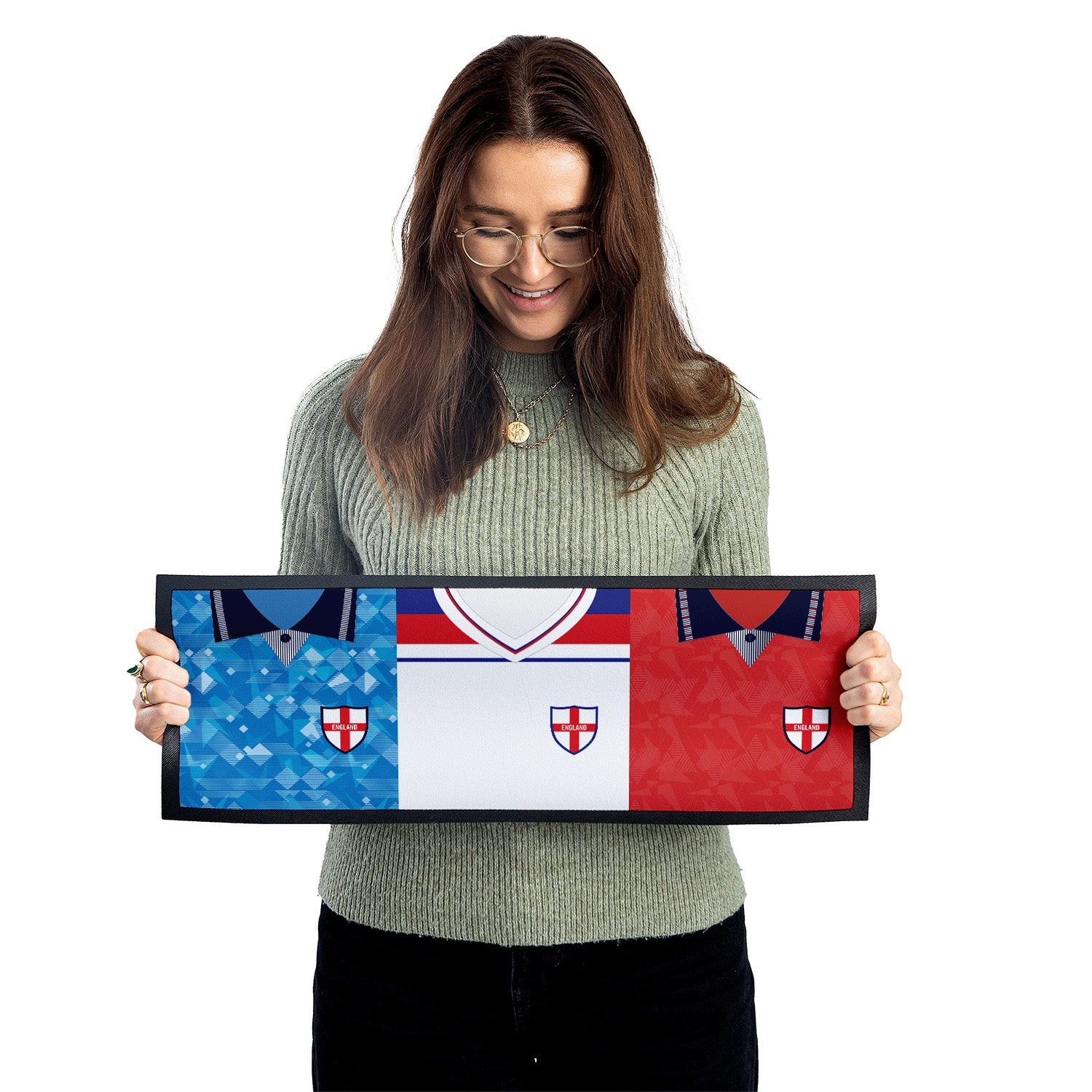 Personalised England - Retro Football Shirts - Bar Runner