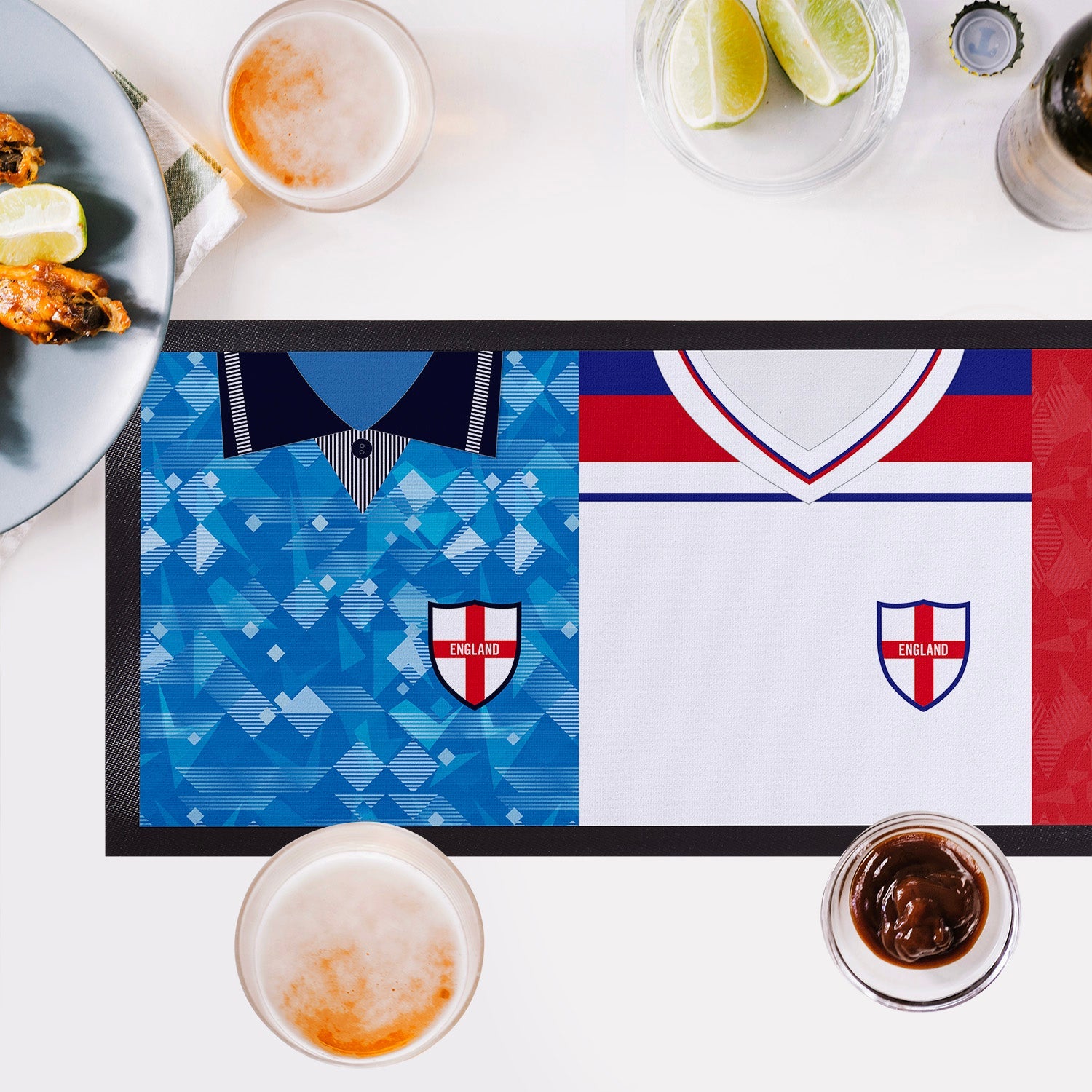 Personalised England - Retro Football Shirts - Bar Runner