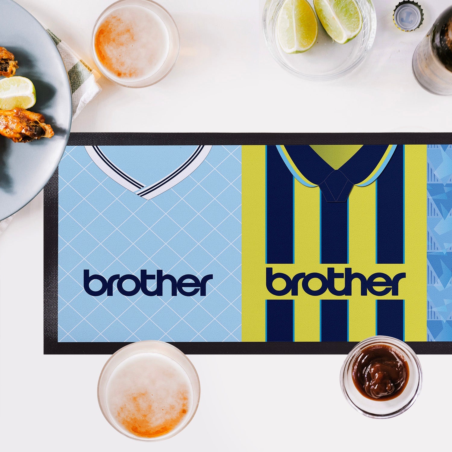 Personalised Man City - Retro Football Shirts - Bar Runner